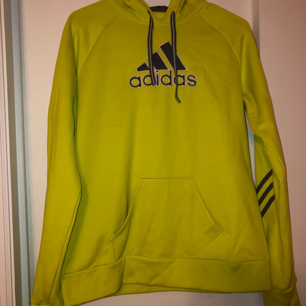 Neon green Adidas hoodie
